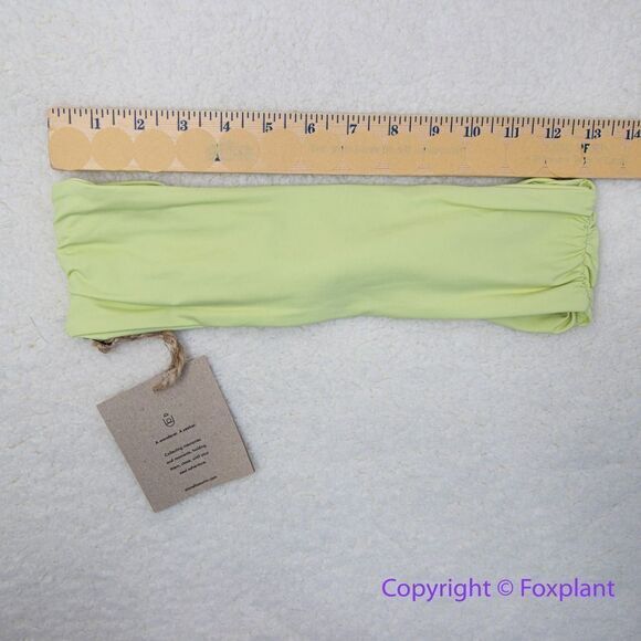 NEW Stone Fox Swim x Free People lele knotted bandeau bikini top, size S - Picture 5 of 6